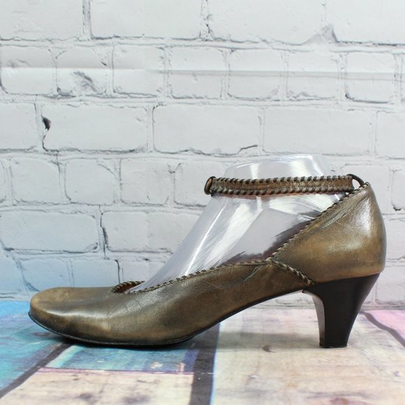 Kenneth Cole Shoes - Gentle Souls by Kenneth Cole Brown Leather Ankle Strap Pump Size 9